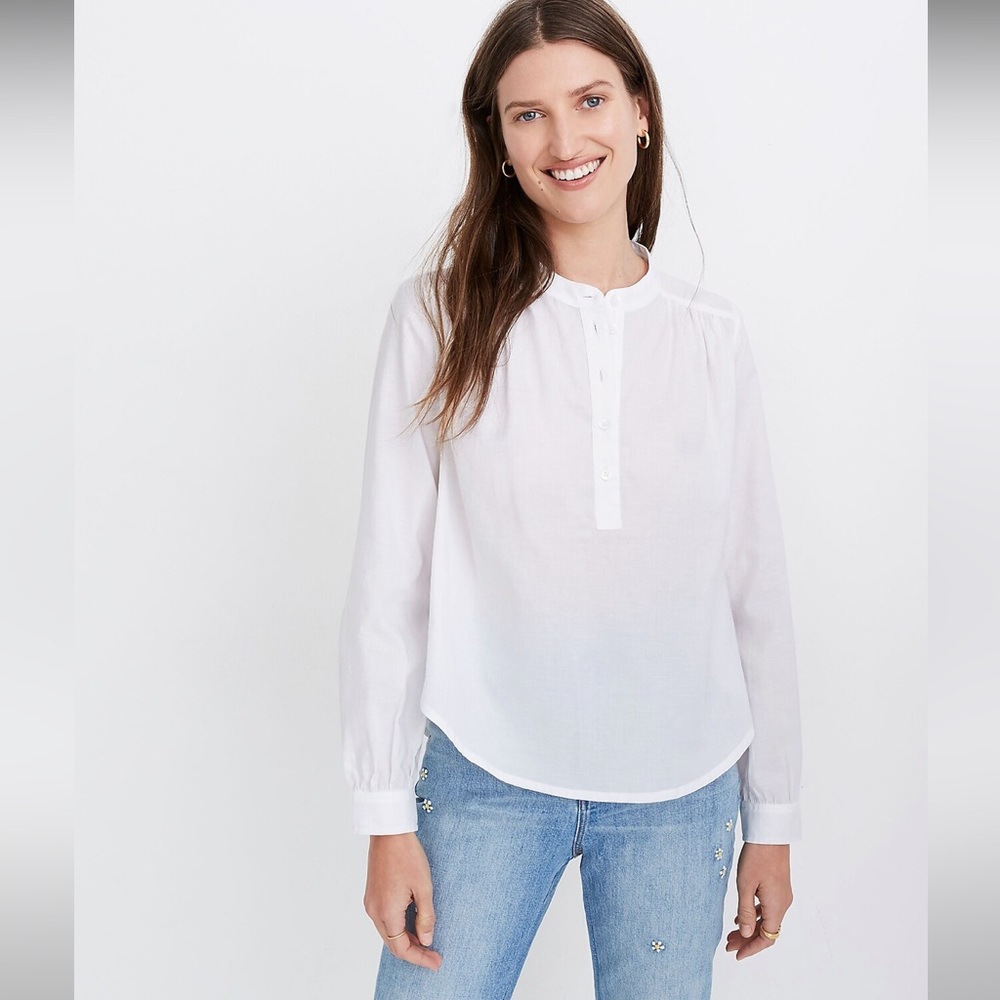 Madewell Shirred Popover Top